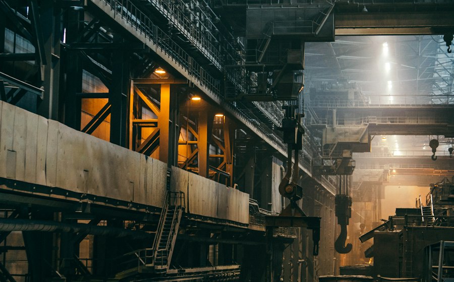 Produktionshalle eines Industriebetriebs